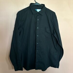 Old Navy long sleeved button up - black / Medium